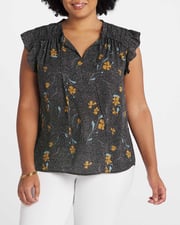 Alva Ruffle Detail Blouse