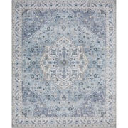 Amara - Light Blue/Ivory (Rug Cover)