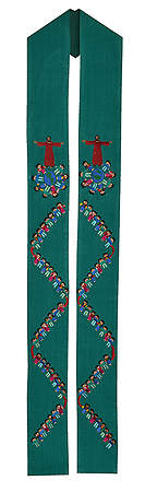 Fair Trade Children of the World with Jesus Stoles. Available in Green & White.