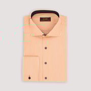The Callum | Spread Collar | French Cuff | 100% Cotton | Orange