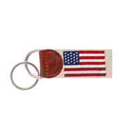 American Flag Key Fob (Light Khaki)