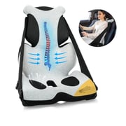 Snailax Memory Foam Office Chair Cushion with Lumbar Support Pillow to Improve Posture, Sciatica, Hip & Back Coccyx Tailbone Pain Relief - 230