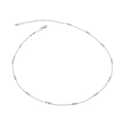 Gold Vermeil Mini Paperclip Choker Necklace Adjustable 41cm/16'
