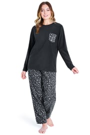Leopard Print Microfleece Pyjama Set