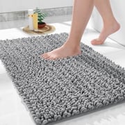 3-Pack Yimobra Chenile Bath Mats for Bathroom 24 x 17
