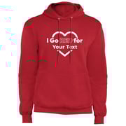 PERSONALIZED "I Go Red" Pullover Hoodie