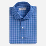 The Bay Blue Brin Check Custom Shirt