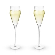 Raye Angled Crystal Prosecco Glasses Set of 2