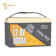 [6% OFF For $167] Power Queen 12V 100Ah Low-Temp Deep Cycle Lithium Battery