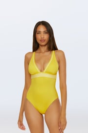 Monaco Pleated Plunge One-Piece