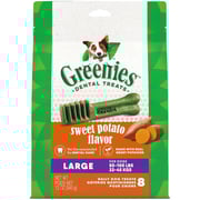 GREENIES Sweet Potato Flavored Large Dental Treats, 8 Count