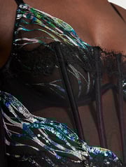 Siren Shimmer Embroidery Corset Top