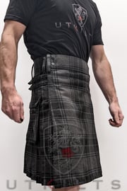 Standard Highlander Gray Tartan Utility Kilt