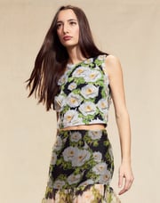 Cornelia Flower Appliques Top