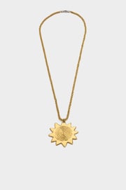 Sun Necklace In Star Gold