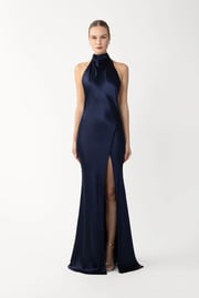 Penelope Backless Satin Gown