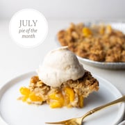 Georgia Peach Pie with Brown Sugar Oat Streusel