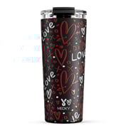 24oz cold cup 2 in 1 lid valentine black valentine