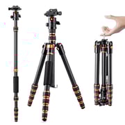 Kentfaith 61"/154cm Tripé de fibra de carbono - C225C0+BH-25 (BA225)
