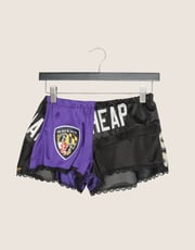 custom reworked jersey short shorts