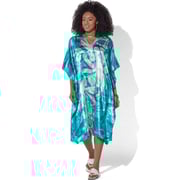 Splash Print Silky Short Caftan by EY Signature