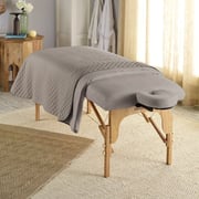 Sposh Microfiber Sheet - Traditional FITTED Sheet with Elastic / Moonstone Gray / 32.5"W x 73"L x 6.5"D Pocket