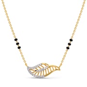 Mythical Leaf Diamond Mangalsutra