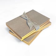 Greige Jotters with Gold edging (set of 2)