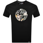 Pretty Green Convergence Logo T Shirt Black