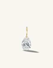 XL Pear Pierced Diamond Charm for Chains