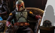 Mandalorian™ Boba Fett (Repaint Armor) and Throne Sixth Scale Figure by Hot Toys