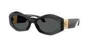 VERSACE VE4466U Black - Women Luxury Sunglasses, Dark Grey Lens