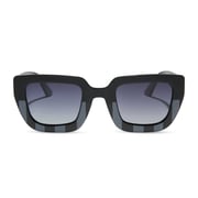 nevermore academy uniform - moody matte grey + glossy raven black + woeful black gradient polarized sunglasses