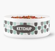 'Tile Pattern' - Personalised Dog Bowl for your Mixed Breed
