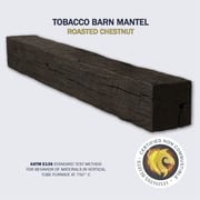 Lexington Hearth Tobacco Barn Concrete Faux Wood Mantel Shelf
