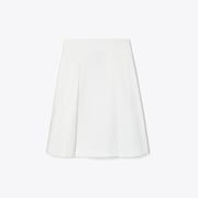 Pleated Twill Skirt