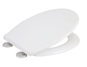 Croydex Constance Soft-Close with Quick-Release Toilet Seat Thermoset Plastic White