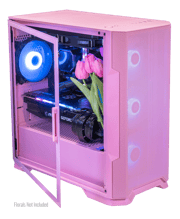 AMD Ryzen 7800X3D, 32GB DDR5 RAM, 1TB SSD, RTX 4070, 240MM AIO - Vetroo M05 - Pink