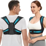 Vicorrect Posture Corrector for Women and Men: Adjustable Upper Back Brace Support - Shoulder Straightener Office Home Use Posture Trainer(Small/Medium)