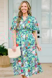 Happy To Be Me Dress, Teal