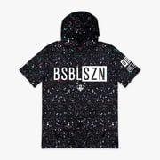 BSBL-SZN Youth Short Sleeve Hoodie V2 - Highlighter Blue