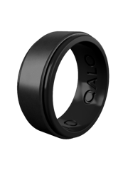 Men's Eva Shockey Polished Step Edge Silicone Ring