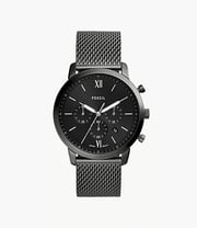Neutra Chronograph Smoke Stainless Steel Mesh Watch