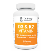 D3 & K2 Vitamin (5,000 IU) - 60 capsules