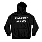 Virginity Rocks Black Hoodie