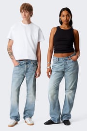 Orbit Mid Rise Regular Straight Leg Jeans