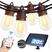 Addlon Solar Patio Lights Waterproof, Camping Backyard LED String Lights