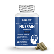 NuBest, NuBrain, Brain Booster, 60 Vegetarian Capsules