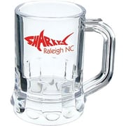 Promotional 1.25 oz Plastic Fluted Mini Mug with Handle