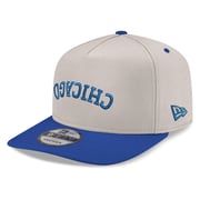 Men's Chicago Cubs  New Era Cream/Royal Upside Down City Name A-Frame 9FIFTY Snapback Hat
